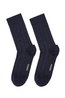 Erkek Lacivert Bambu Uzun Çorap | Derimod Erkek Lacivert Bambu Uzun Çorap | Derimod