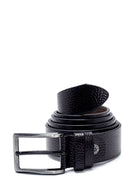 Men's Black Leather Belt | Derimod Men's Black Leather Belt | Derimod