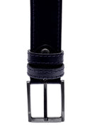 Men's Navy Blue Leather Belt | Derimod Men's Navy Blue Leather Belt | Derimod