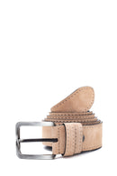 Men's Beige Leather Belt | Derimod Men's Beige Leather Belt | Derimod