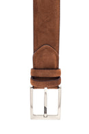 Men's Tan Suede Leather Belt | Derimod Men's Tan Suede Leather Belt | Derimod