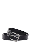 Men's Black Leather Belt | Derimod Men's Black Leather Belt | Derimod