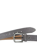 Men's Gray Suede Leather Belt | Derimod Men's Gray Suede Leather Belt | Derimod