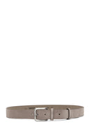 Men's Beige Suede Leather Belt | Derimod Men's Beige Suede Leather Belt | Derimod