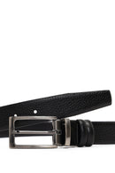 Men's Black Leather Belt | Derimod Men's Black Leather Belt | Derimod