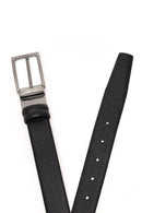 Men's Black Leather Belt | Derimod Men's Black Leather Belt | Derimod