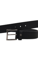 Men's Black Leather Belt | Derimod Men's Black Leather Belt | Derimod