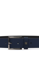 Men's Navy Leather Belt | Derimod Men's Navy Leather Belt | Derimod
