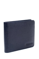 Men's Navy Blue Leather Wallet | Derimod Men's Navy Blue Leather Wallet | Derimod