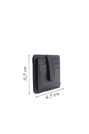Men's Navy Blue Leather Card Holder | Derimod Men's Navy Blue Leather Card Holder | Derimod