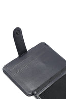 Men's Navy Blue Leather Card Holder | Derimod Men's Navy Blue Leather Card Holder | Derimod