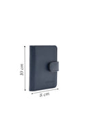 Men's Navy Blue Leather Card Holder | Derimod Men's Navy Blue Leather Card Holder | Derimod