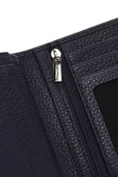 Men's Navy Blue Leather Wallet | Derimod Men's Navy Blue Leather Wallet | Derimod