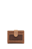 Men's Tan Leather Card Holder | Derimod Men's Tan Leather Card Holder | Derimod