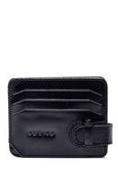 Men's Black Leather Card Holder | Derimod Men's Black Leather Card Holder | Derimod