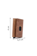 Men's Tan Leather Card Holder | Derimod Men's Tan Leather Card Holder | Derimod