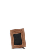 Men's Tan Leather Card Holder | Derimod Men's Tan Leather Card Holder | Derimod