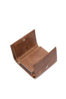 Men's Tan Leather Card Holder | Derimod Men's Tan Leather Card Holder | Derimod