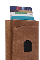 Men's Tan Leather Card Holder | Derimod Men's Tan Leather Card Holder | Derimod