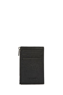 Men's Black Leather Card Holder | Derimod Men's Black Leather Card Holder | Derimod