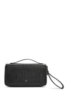 Erkek Siyah Desenli Deri Cüzdan | Derimod Erkek Siyah Desenli Deri Cüzdan | Derimod