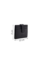 Men's Black Leather Card Holder | Derimod Men's Black Leather Card Holder | Derimod