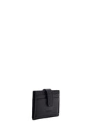 Men's Black Leather Card Holder | Derimod Men's Black Leather Card Holder | Derimod