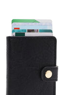 Erkek Siyah Mekanizmalı Cüzdan | Derimod Erkek Siyah Mekanizmalı Cüzdan | Derimod