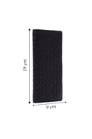 Erkek Siyah Örgülü Deri Cüzdan | Derimod Erkek Siyah Örgülü Deri Cüzdan | Derimod