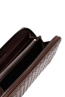 Erkek Kahverengi Örgülü Deri Cüzdan | Derimod Erkek Kahverengi Örgülü Deri Cüzdan | Derimod