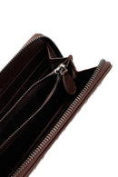 Erkek Kahverengi Örgülü Deri Cüzdan | Derimod Erkek Kahverengi Örgülü Deri Cüzdan | Derimod