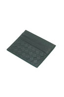 Erkek Yeşil Örgülü Deri Kartlık | Derimod Erkek Yeşil Örgülü Deri Kartlık | Derimod