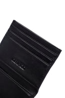 Erkek Siyah Örgülü Deri Kartlık | Derimod Erkek Siyah Örgülü Deri Kartlık | Derimod