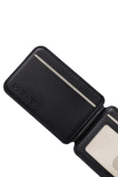 Erkek Siyah Deri Manyetik Cüzdan | Derimod Erkek Siyah Deri Manyetik Cüzdan | Derimod