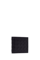 Men's Black Braided Leather Wallet | Derimod Men's Black Braided Leather Wallet | Derimod
