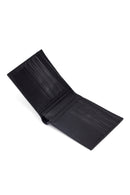 Men's Black Braided Leather Wallet | Derimod Men's Black Braided Leather Wallet | Derimod