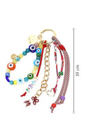 Kadın Çok Renkli Zincir Detaylı Boncuklu Metal Charm | Derimod Kadın Çok Renkli Zincir Detaylı Boncuklu Metal Charm | Derimod