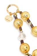 Women's Gold Beaded Metal Charm | Derimod Women's Gold Beaded Metal Charm | Derimod