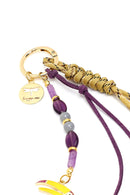 Women's Purple Beaded Metal Charm | Derimod Women's Purple Beaded Metal Charm | Derimod