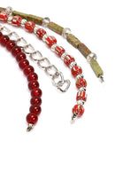 Kadın Bordo Boncuklu Metal Charm | Derimod Kadın Bordo Boncuklu Metal Charm | Derimod