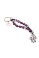 Women's Purple Beaded Metal Charm | Derimod Women's Purple Beaded Metal Charm | Derimod
