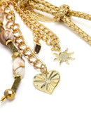 Kadın Altın Zincir Detaylı Boncuklu Metal Charm | Derimod Kadın Altın Zincir Detaylı Boncuklu Metal Charm | Derimod