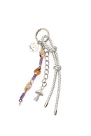 Kadın Mor Zincir Detaylı Boncuklu Metal Charm | Derimod Kadın Mor Zincir Detaylı Boncuklu Metal Charm | Derimod