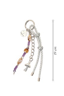 Kadın Mor Zincir Detaylı Boncuklu Metal Charm | Derimod Kadın Mor Zincir Detaylı Boncuklu Metal Charm | Derimod