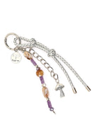 Kadın Mor Zincir Detaylı Boncuklu Metal Charm | Derimod Kadın Mor Zincir Detaylı Boncuklu Metal Charm | Derimod