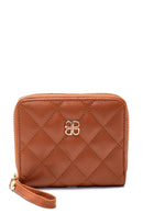 Women's Tan Quilted Wallet | Derimod Women's Tan Quilted Wallet | Derimod