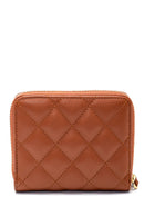Women's Tan Quilted Wallet | Derimod Women's Tan Quilted Wallet | Derimod