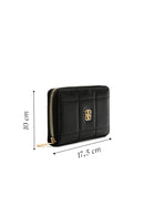 Women's Black Quilted Wallet | Derimod Women's Black Quilted Wallet | Derimod