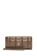 Women's Copper Quilted Wallet | Derimod Women's Copper Quilted Wallet | Derimod