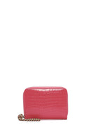 Kadın Pembe Kroko Desenli Kartlık | Derimod Kadın Pembe Kroko Desenli Kartlık | Derimod